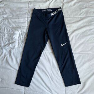 Nike Pro Navy Running Capris